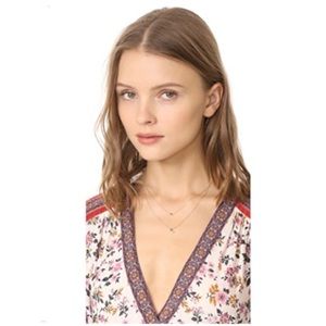 Shashi Yellow Gold Luna Necklace